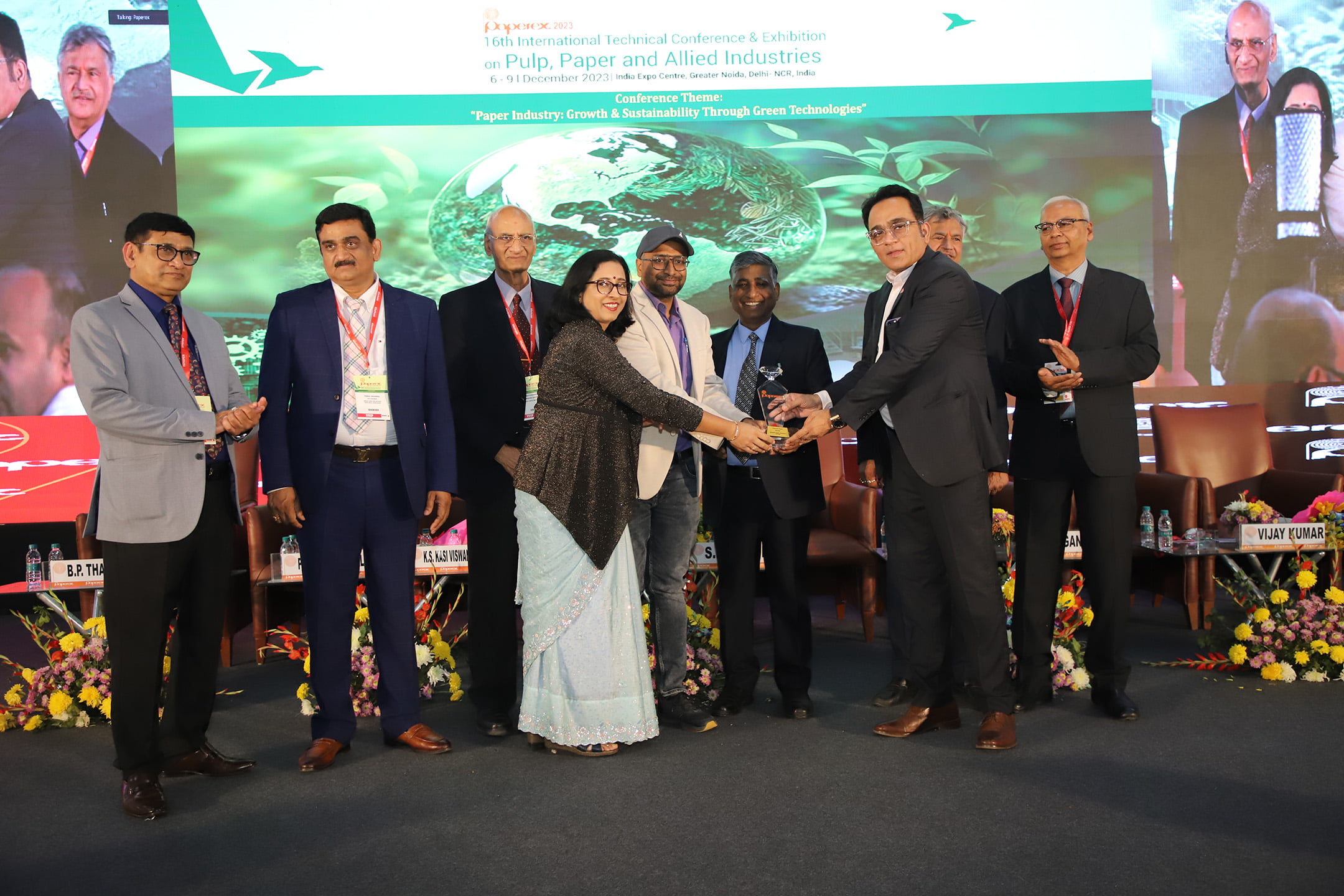 Award winners at the Paperex award ceremony