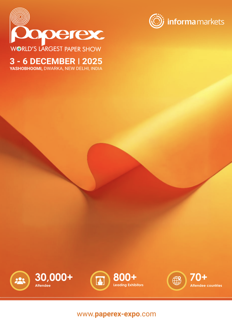 Cover of the Paperex India brochure