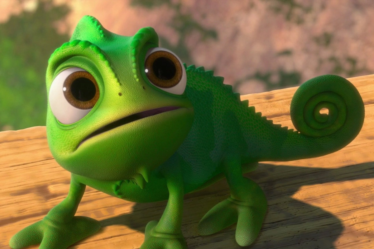 Pascal from Tangled looks concerned