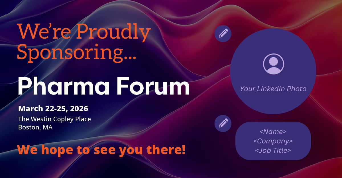 "2025 Sponsor" graphic for Pharma Forum