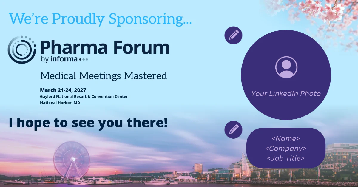 "2025 Sponsor" graphic for Pharma Forum