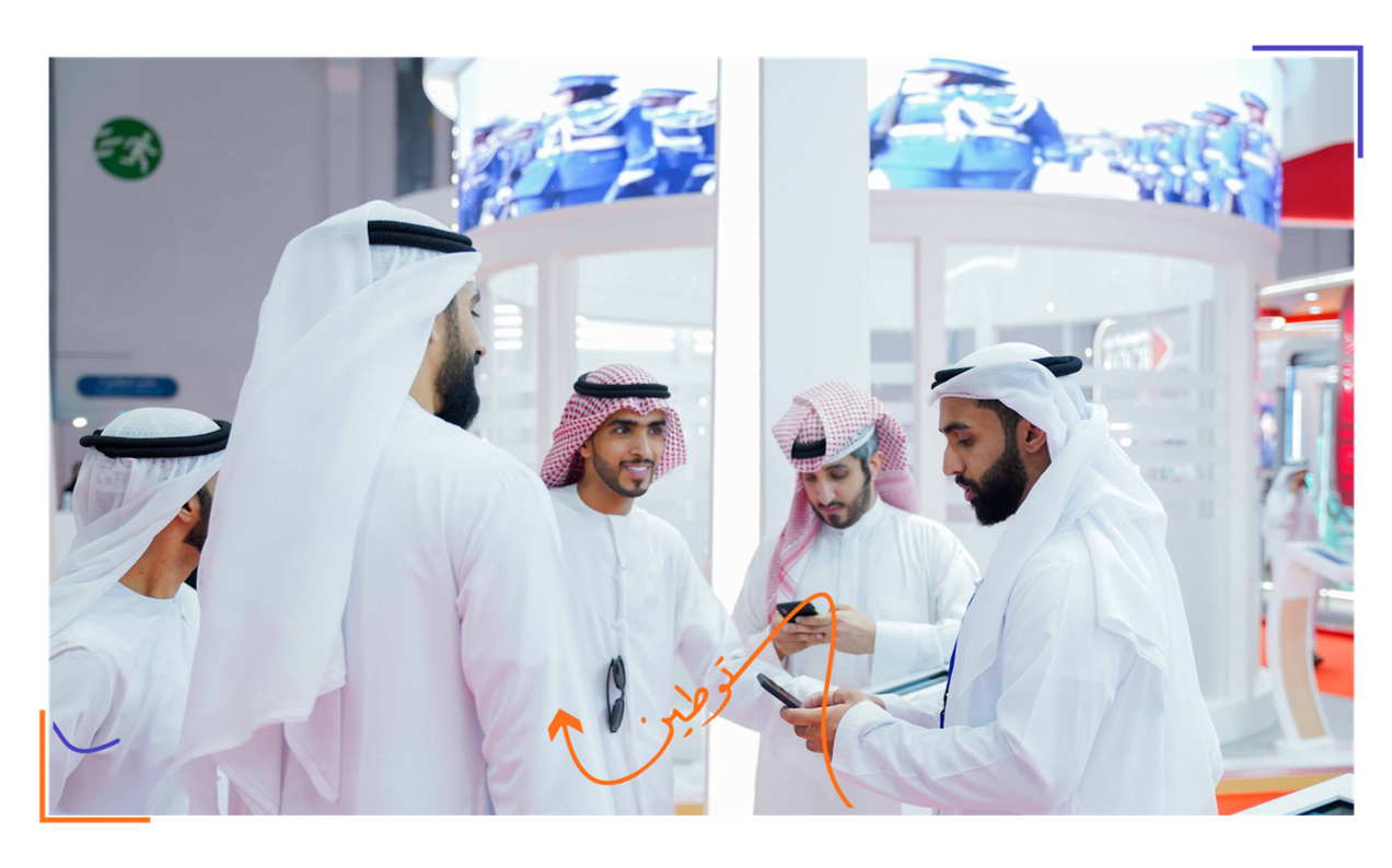 Corporate representatives engaging with UAE Nationals at Tawdheef x Zaheb 2025 career expo, promoting employer branding and growth.