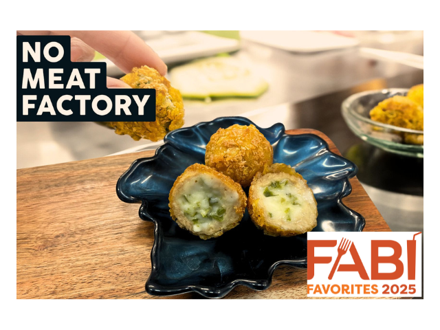 Plant-based Jalapeno and Cheese Stuffed Chicken Meatballs
