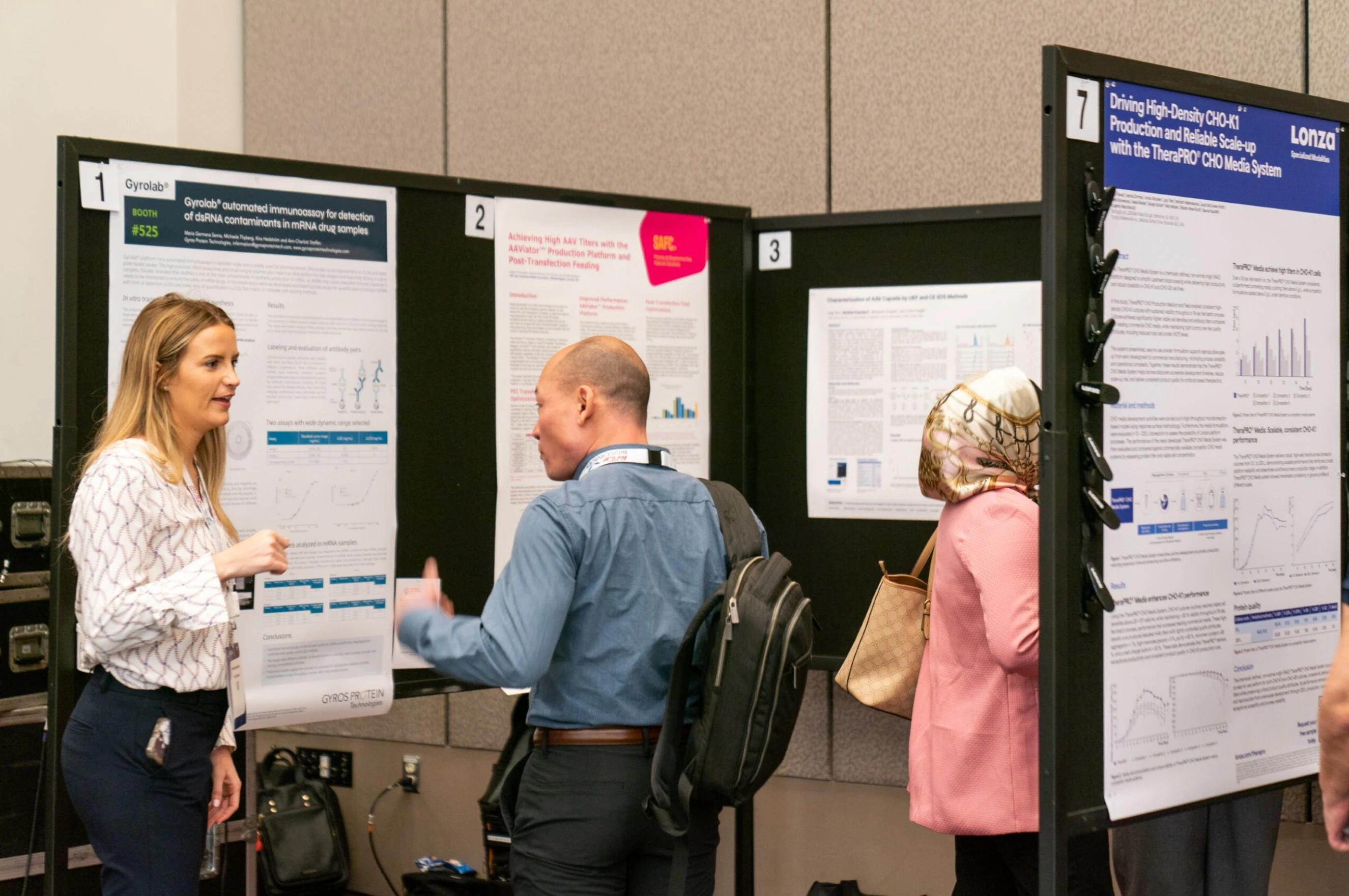 Poster exhibition area at BioProcess International US West, California