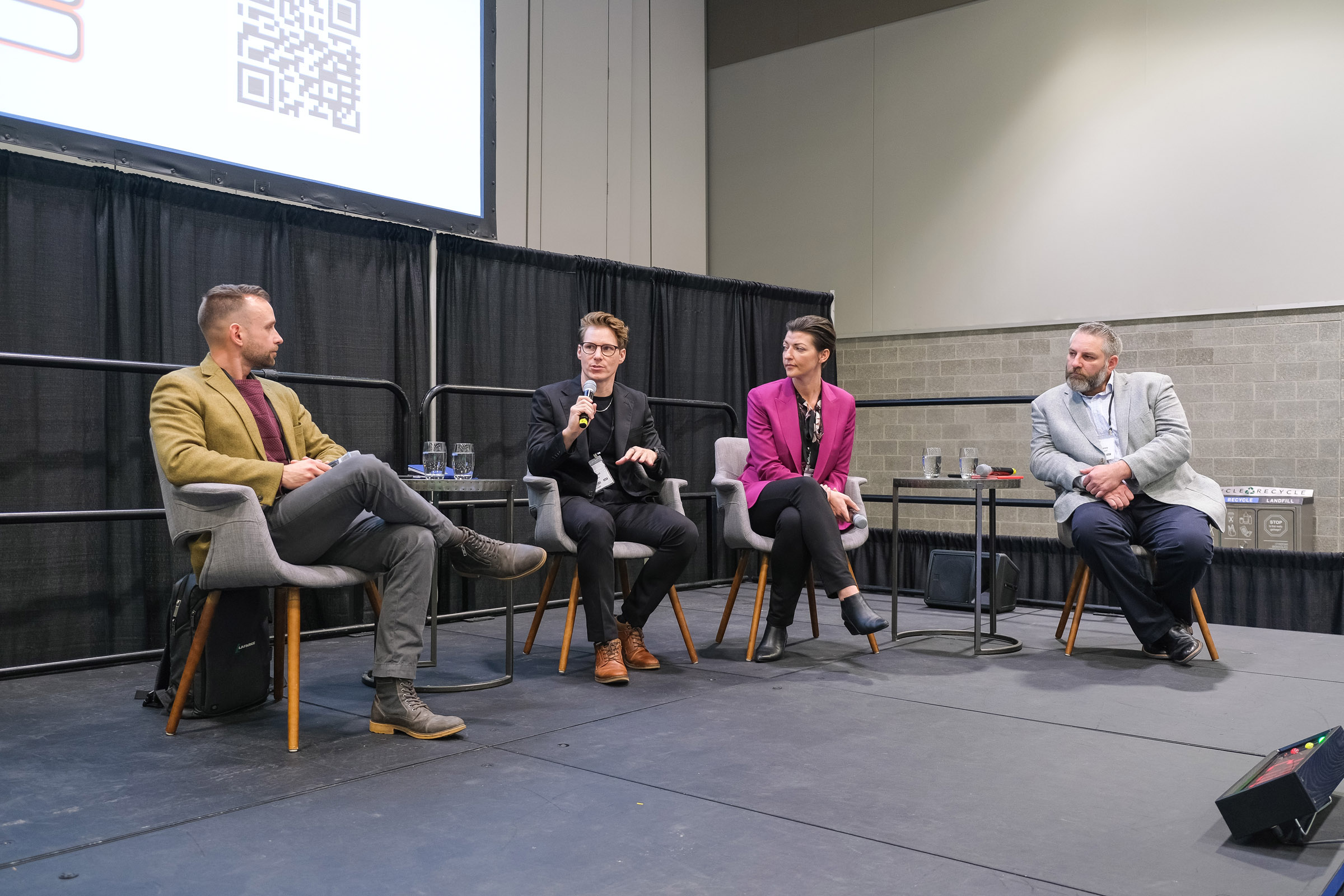 Networking event on the show floor