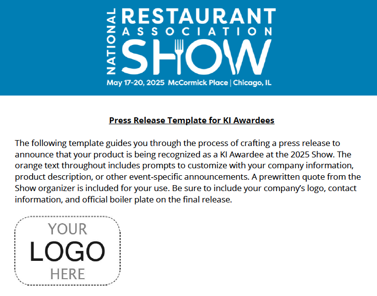 Restaurant Show Logos