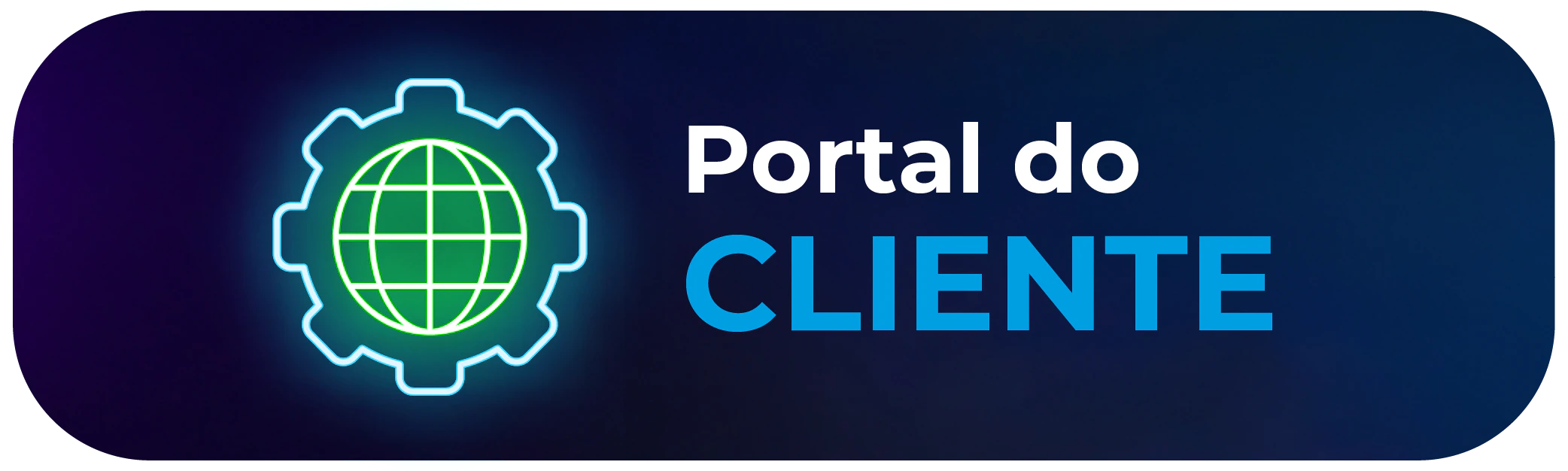 Botão verde com o texto "Portal do cliente" e o ícone de um laptop vazado na lateral esquerda.