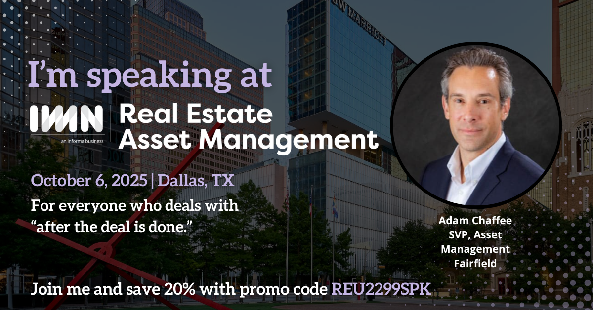 Real Estate Asset Management Marketing Banner for Speakers