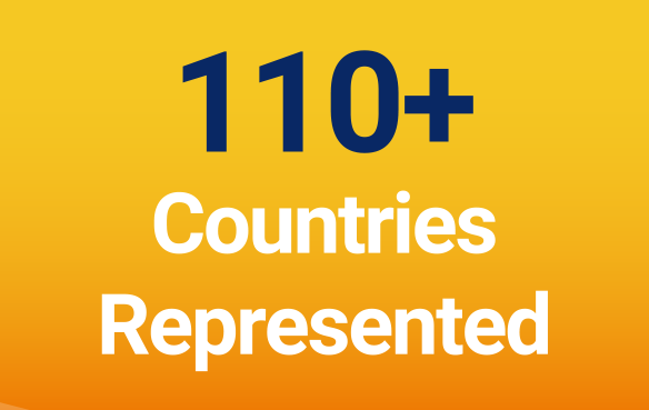 110+ Countries Represented