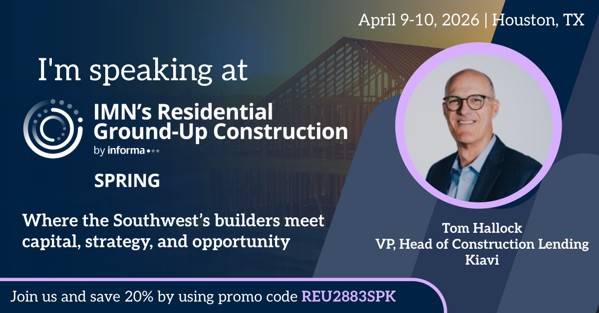 Residential Ground-Up Construction Spring Marketing Banner for Speakers
