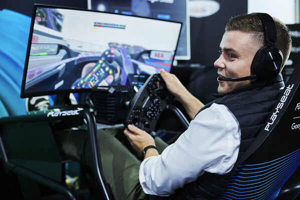 The AI Summit London car racing exhibit