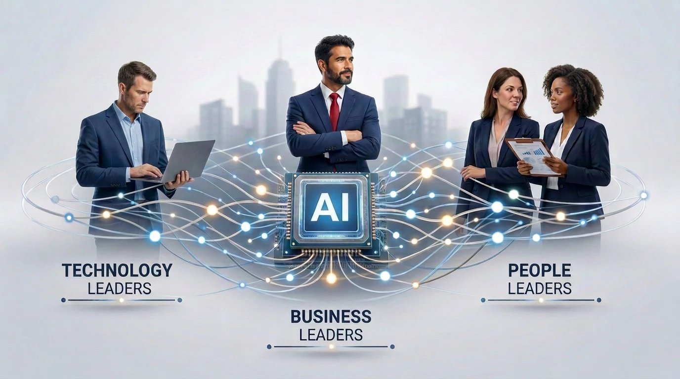 AI, Technology Leaders, People Leaders and Business Leaders Image