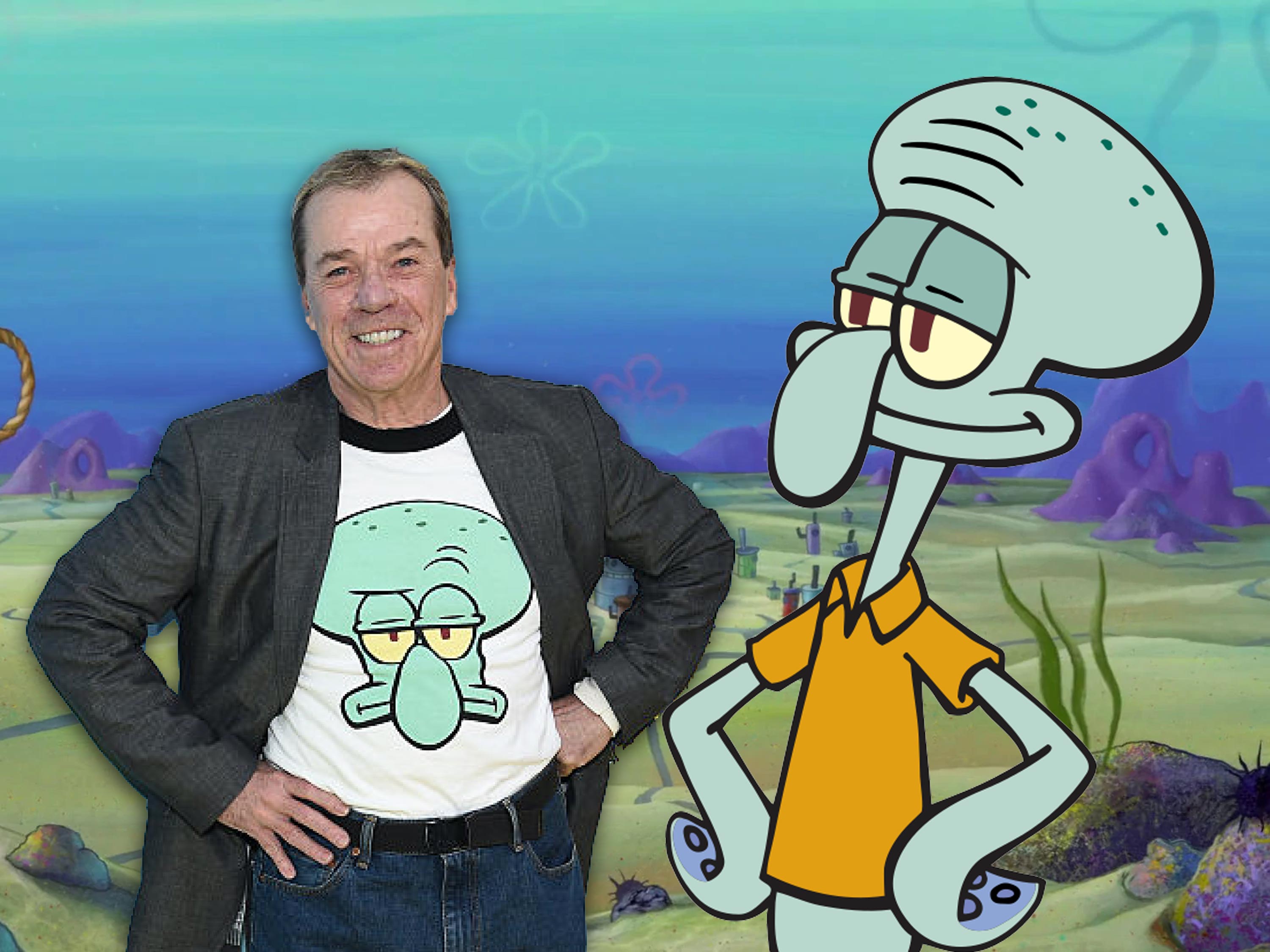 An image of Rodger Bumpass & Squidward Tentacles