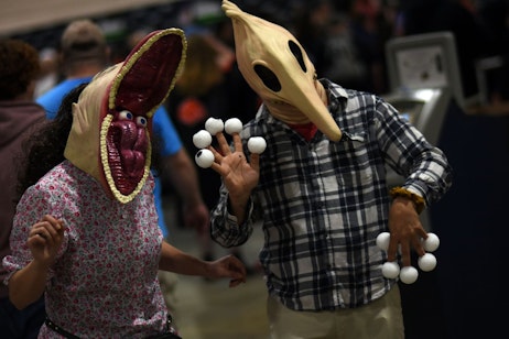 Barbara and Adam cosplays