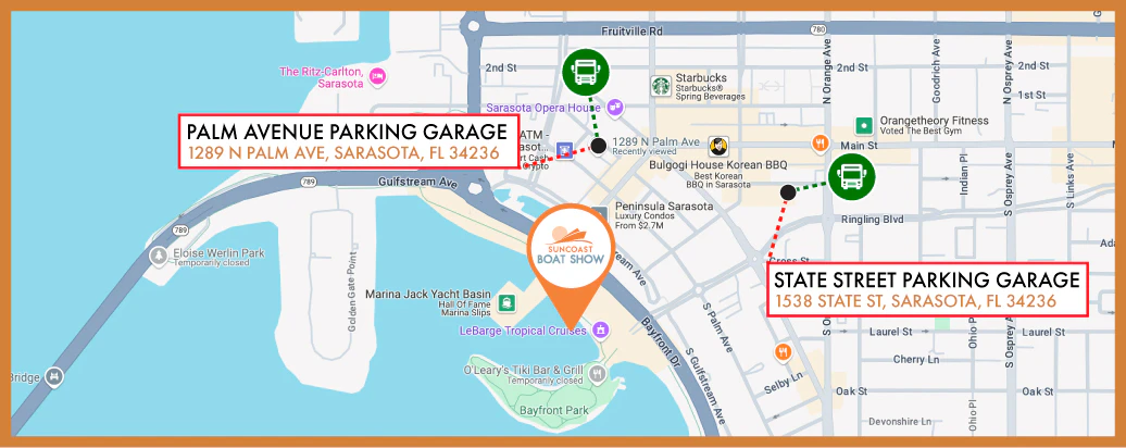 SUNCOAST PARKING MAP