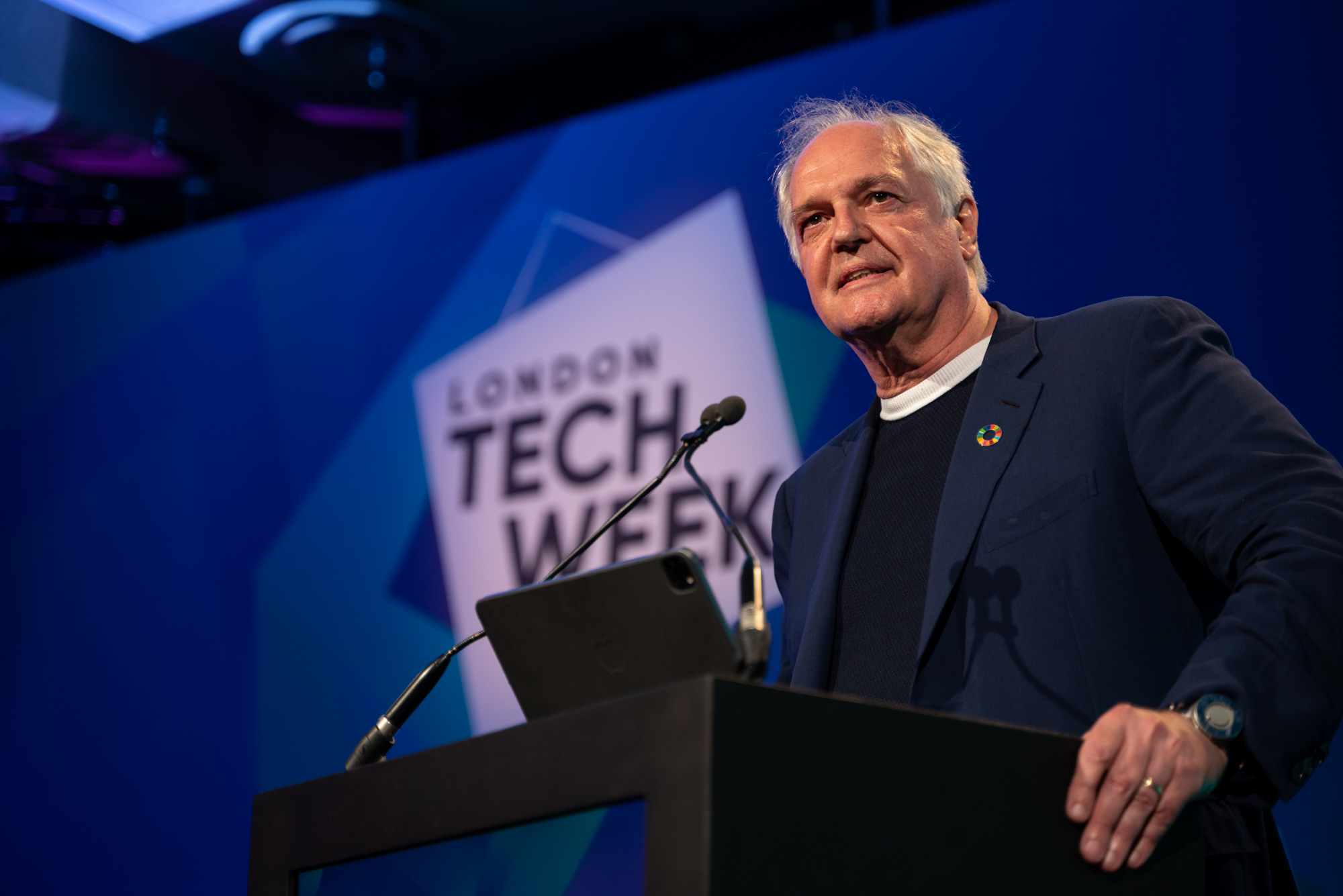 Speaker speaking on stage