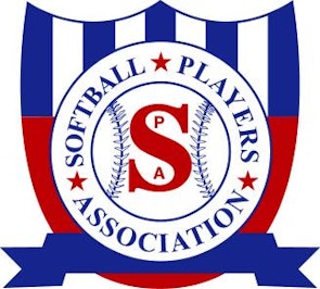 Softball Players Association logo.