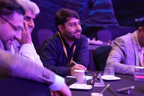 Delegates collaborating during HRSE Dubai 2025 workshops in UAE, gaining certified HR skills in leadership, coaching, and learning strategy.