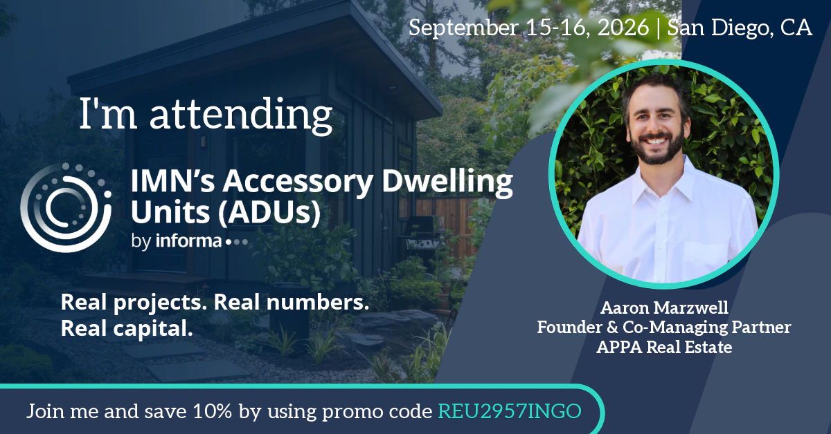 ADUs Marketing Banner for Attendees