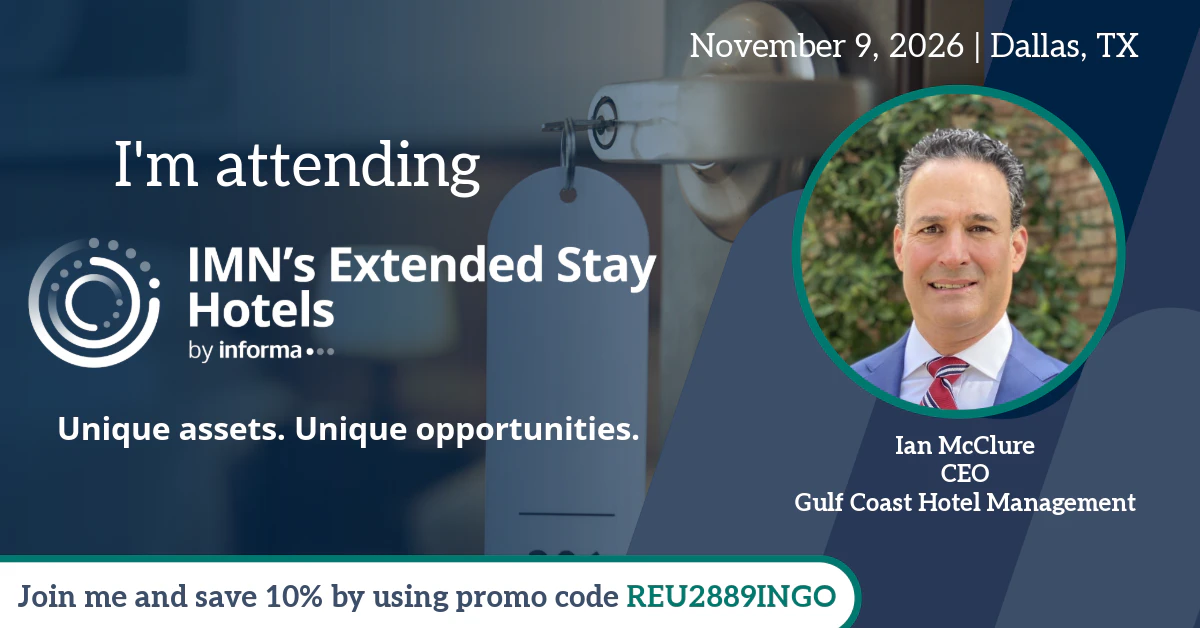 Extended Stay Hotels Marketing Banner for Attendees