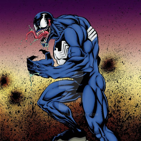 Sam De La Rosa at MEFCC Hall of Fame, known for his Venom and Spider-Man illustrations.