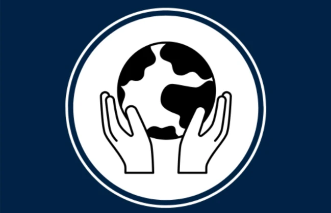 Hands Supporting Globe Symbol