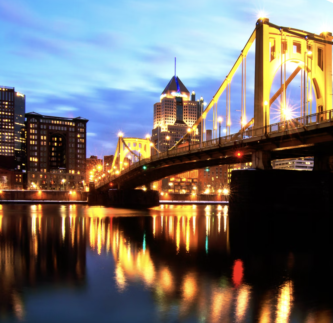 A bridge in Pittsburgh.