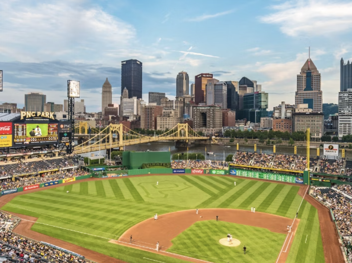 The Pittsburgh Pirates baseball field.
