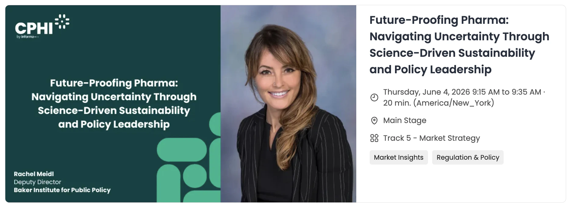Future-Proofing Pharma: Navigating Uncertainty Through Science-Driven Sustainability and Policy Leadership