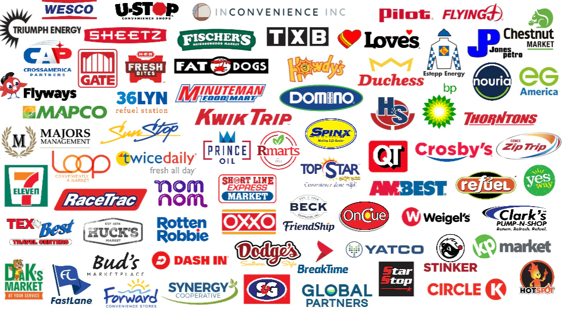 Logo grid of Convenience Retailing University 2026 retail attendees