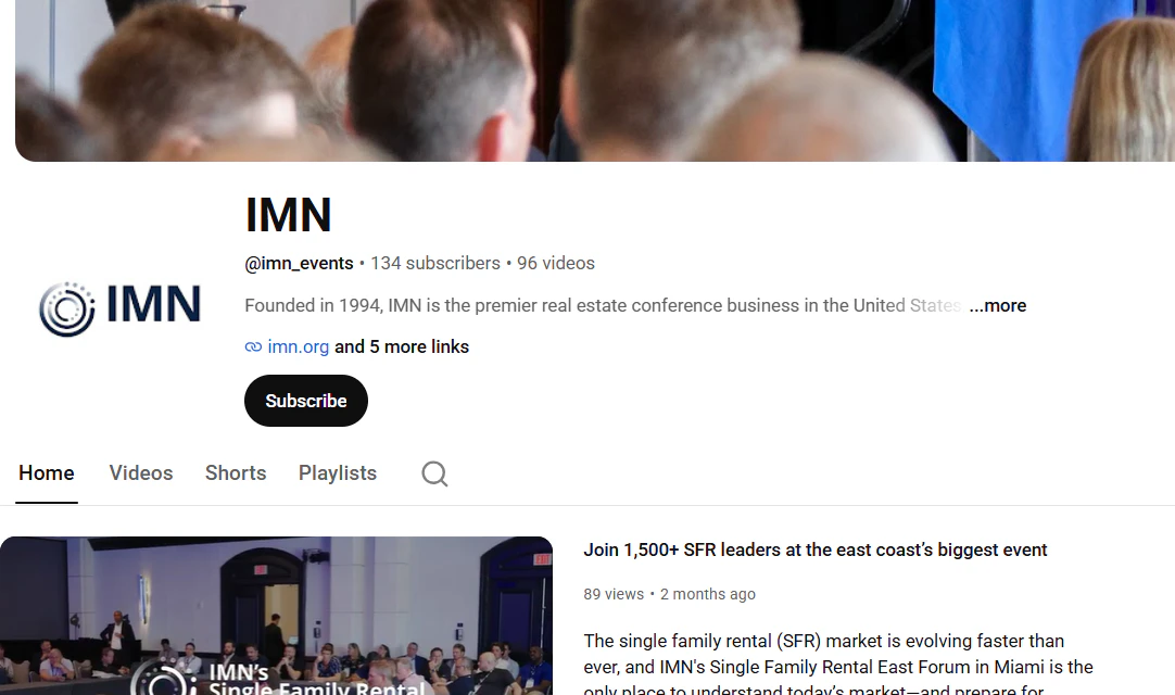 Youtube Page for IMN