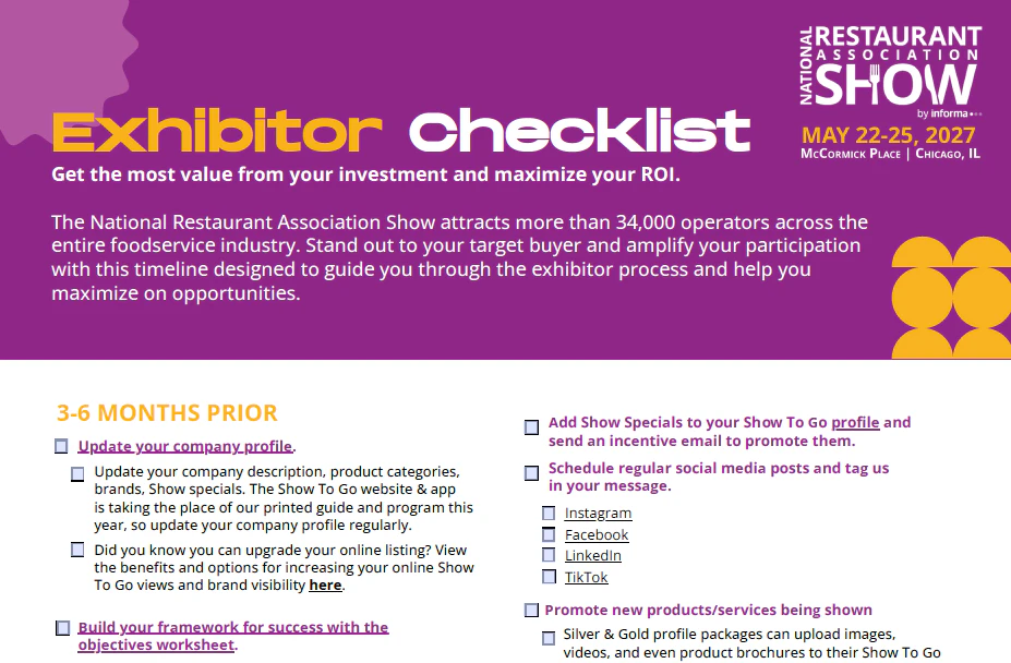Marketing Checklist
