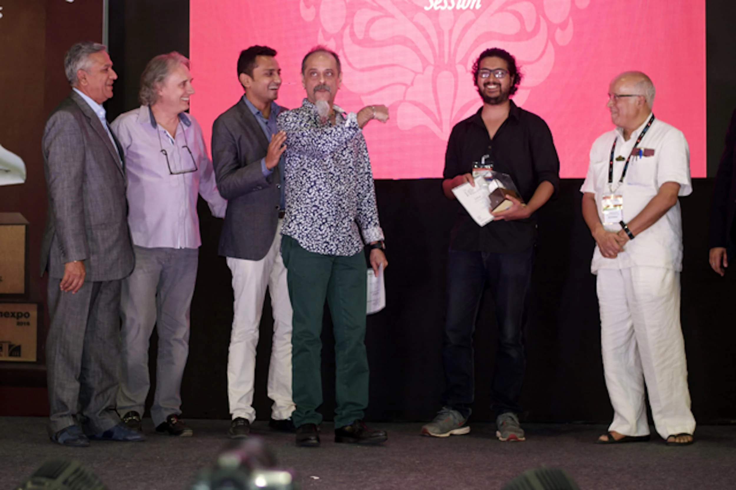 Shantanu Hudlikar and Ishan Naik win the award for Recording Mixing Engineer Of The Year (Instrument)