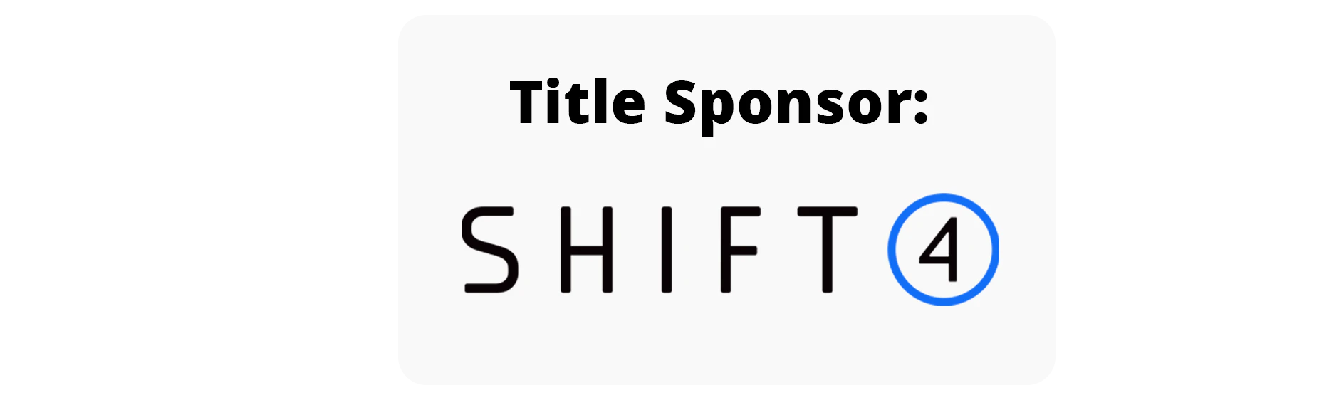 Shift4 Title Sponsor logo