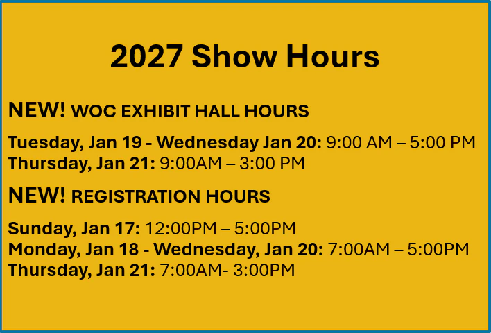 2027 Show Hours