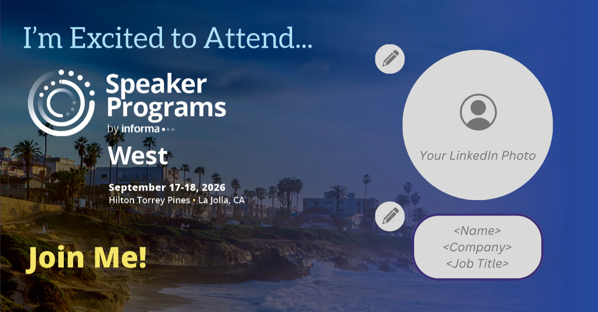 Attendee graphic for Speaker Programs West