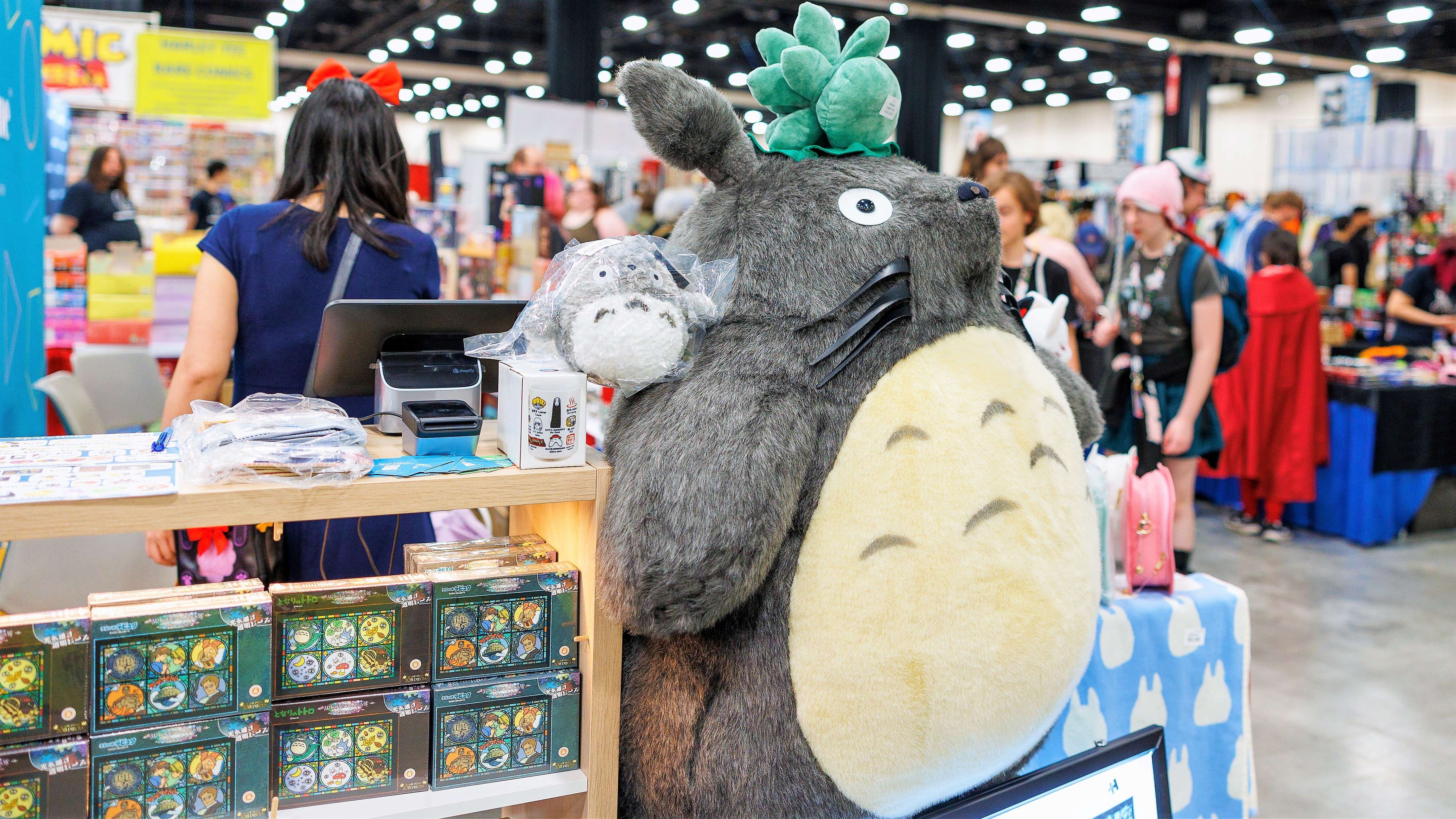 A todoro toy on a vendor's table