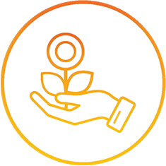 Icon representing growth, innovation, and customer-focused service for the Evolving Service & Support Experience conference track.