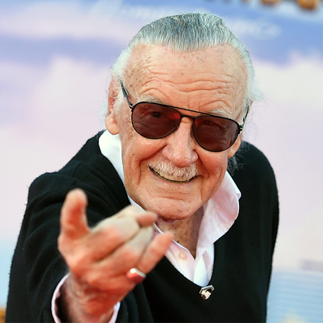 Stan Lee at MEFCC Hall of Fame, legendary Marvel Comics creator.