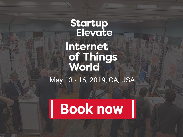 Startup Elevate at IoT World booking page