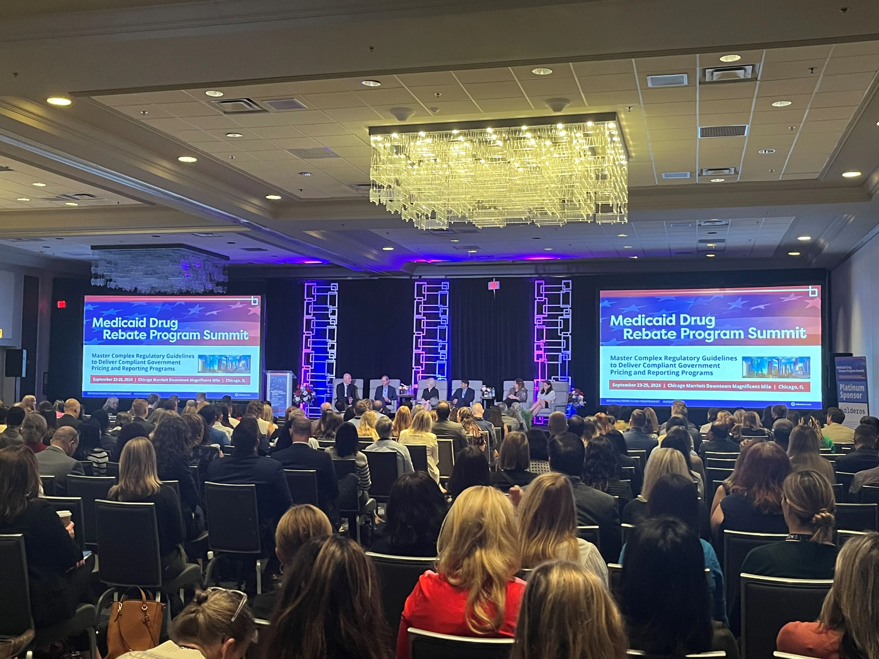 A large conference room full of attendees at MDRP Summit