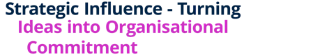 Strategic Influence - Turning Ideas into Organisational Commitment