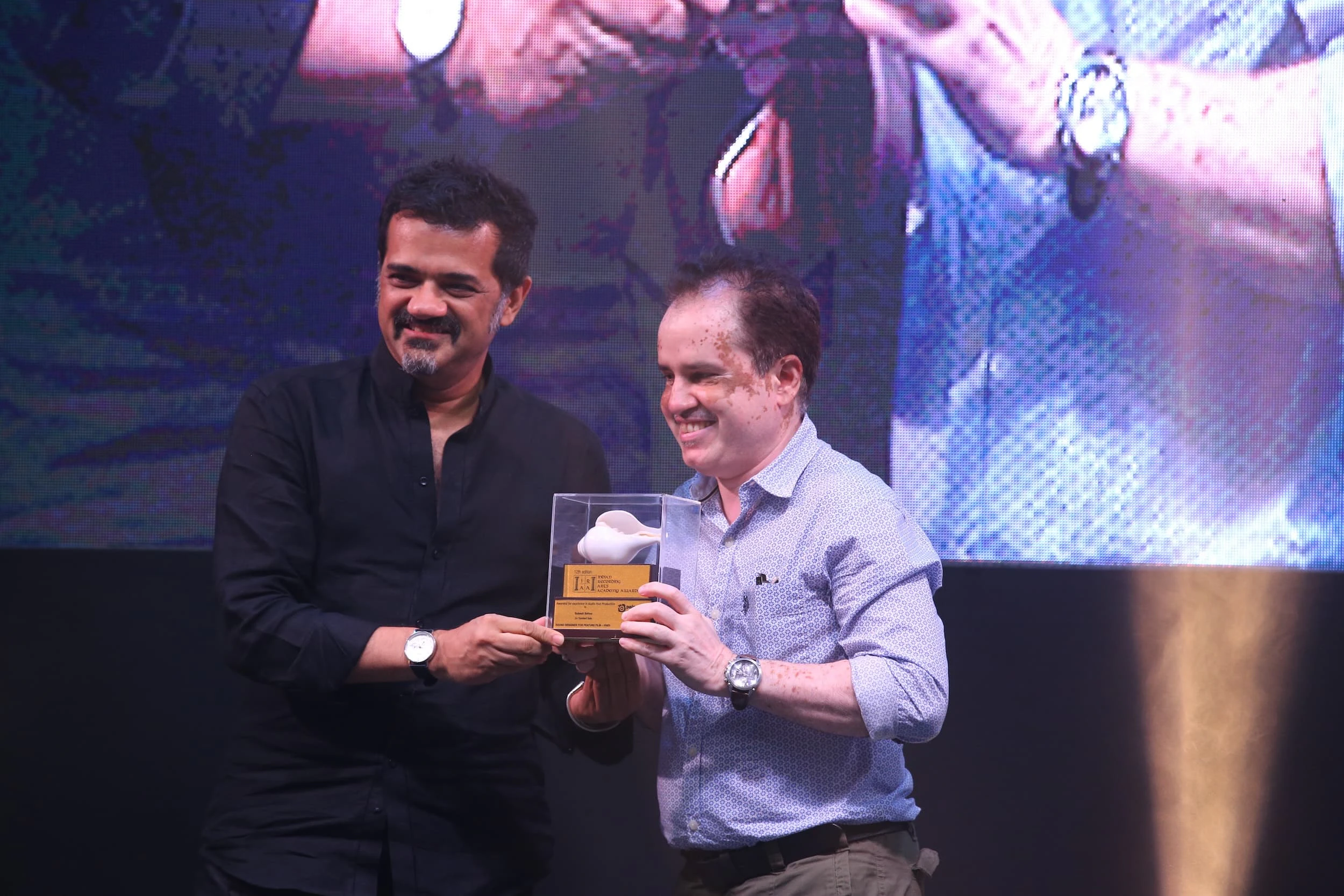 Subash Sahoo receives award for Sound Designer for Feature Film, Tumhari Sulu from Ehsaan Noorani
