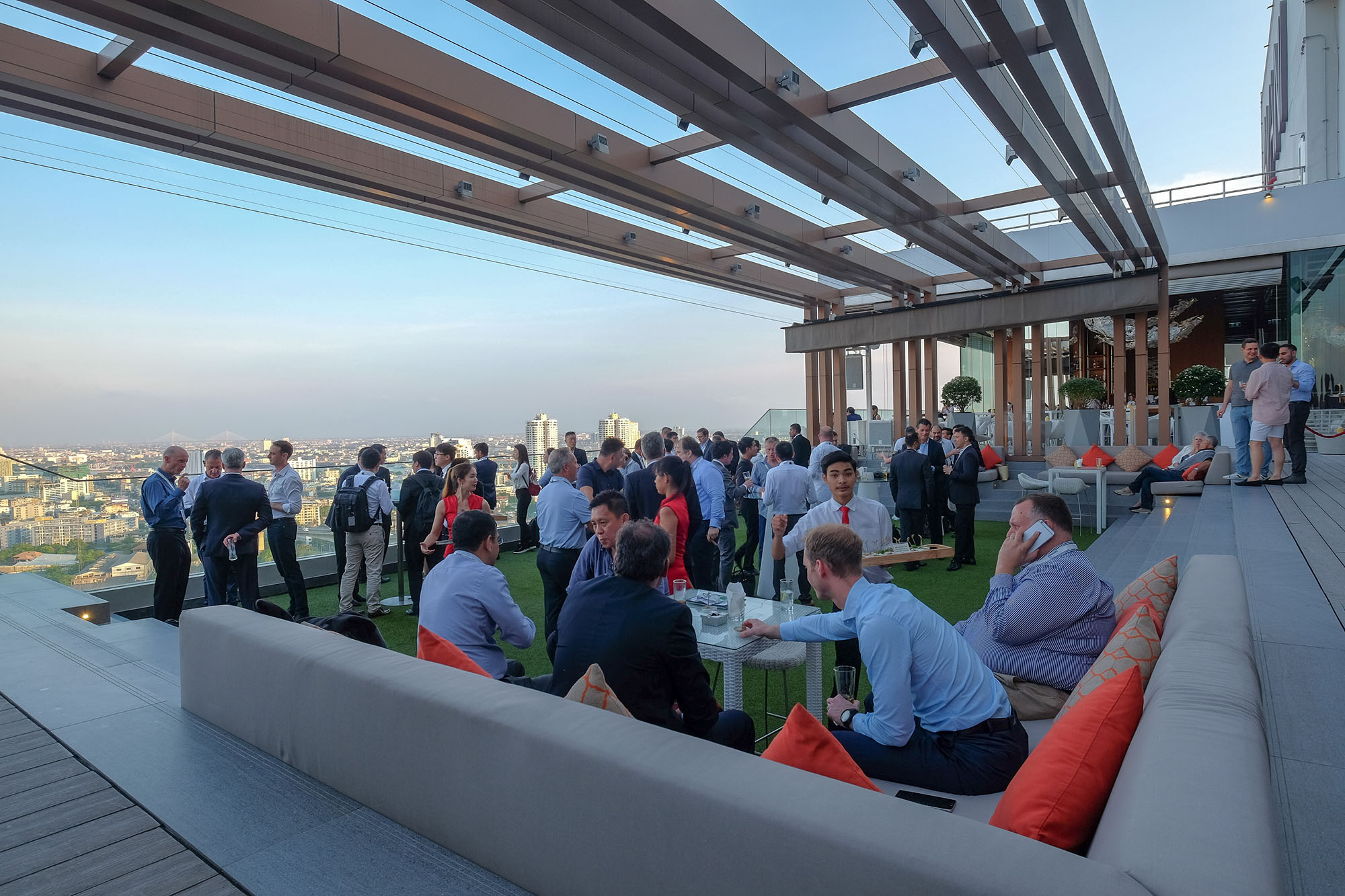 Rooftop networking party at Video Exchange Asia