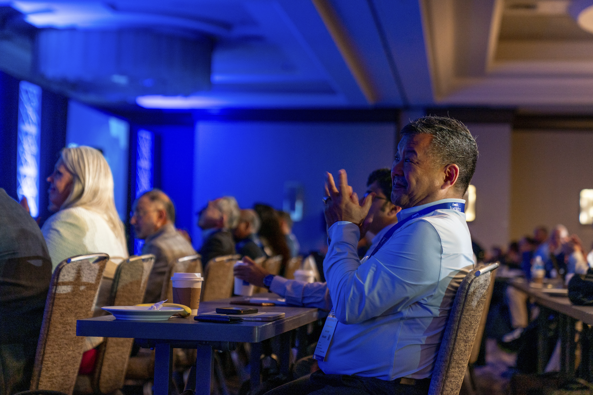 TIDES USA audience in session - man clapping