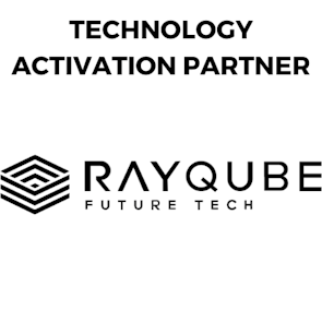 RayQube logo – SES 2025 Partner providing future tech solutions for digital and live events
