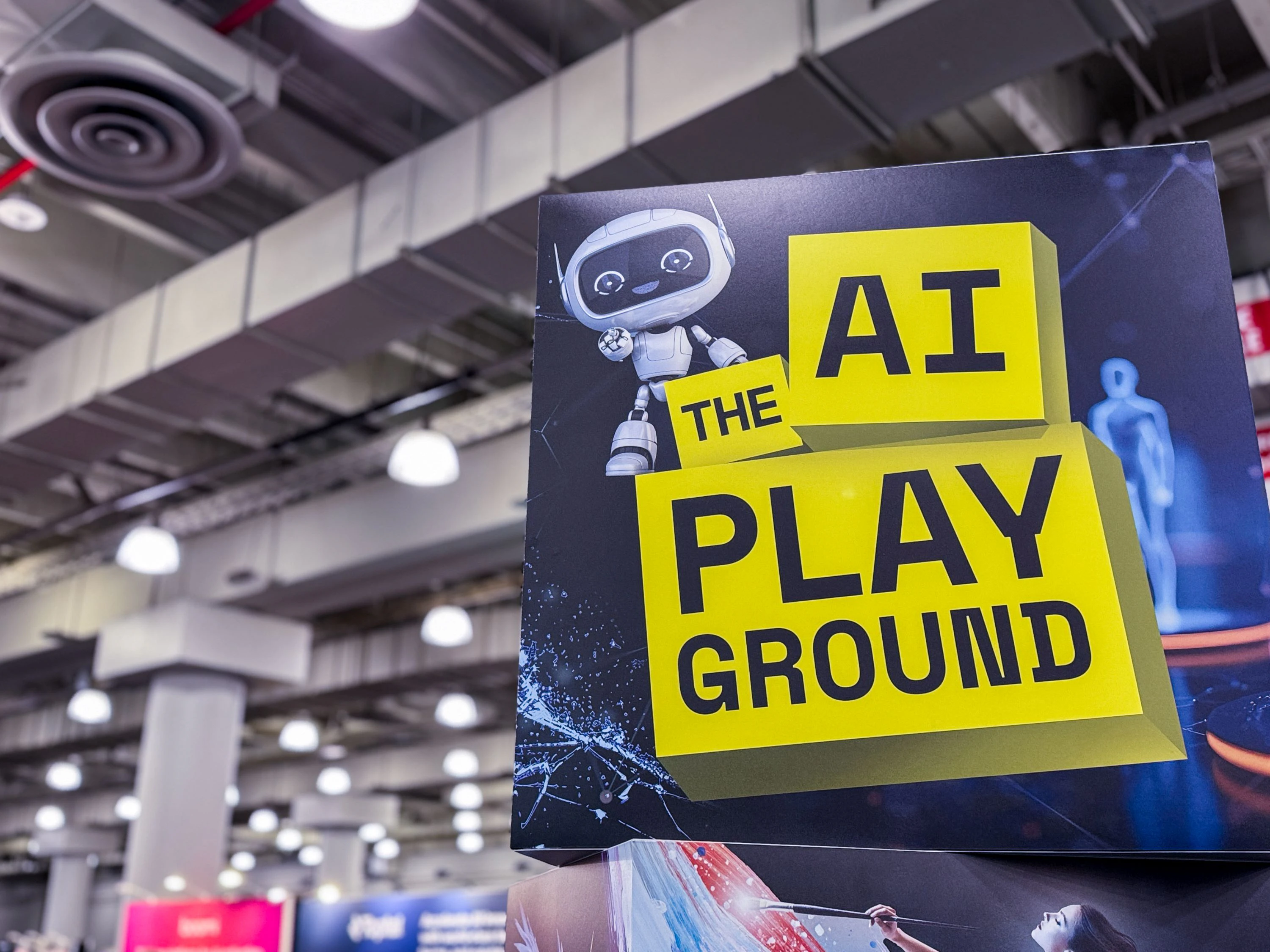 The AI Playground Sign at The AI Summit Series event