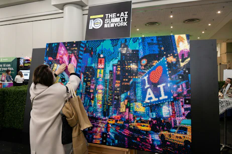 The AI Summit New York Lego Wall