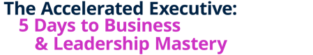 The Accelerated Executive: 5 Days to Business & Leadership Mastery