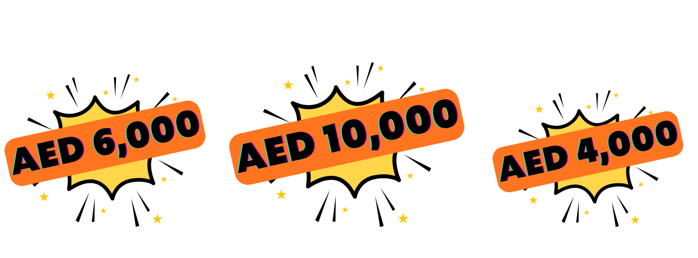 Cash prizes for MEFCC Short Film Competition—AED 10,000 for 1st place, AED 6,000 for 2nd, and AED 4,000 for 3rd.